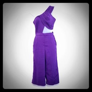 Misguided One shoulder petite jumpsuit